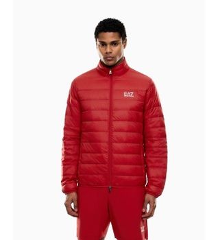 EA7 para hombre. 8NPB23_PNGPZ Chaqueta Core Identity Rojo (XS), Casual, Deportivo, Poliamida