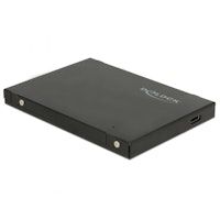DeLOCK 42609 caja para disco duro externo M.2 Caja externa para unidad de estado sólido (SSD) Negro