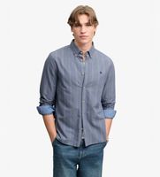 superdry para hombre m4011247a camisa preppy oxford marino s casual algodon manga larga