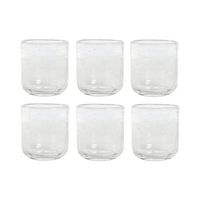 vaso set 6 cristal 83x83x93 320ml burbujas