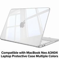 funda protectora rigida transparente y ligera para macbook neo a18 pro chip de 13 pulgadas a3404 2026