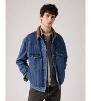 levis para hombre 002wn-0000 chaqueta western north action azul xl casual algodon