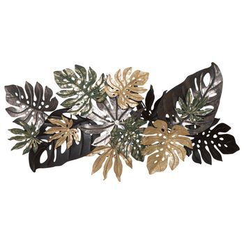 Panel Decorativo 3d De Metal Multicolor, Cm 133×10×67