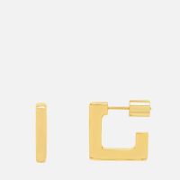 estella bartlett square gold-tone hoop earrings
