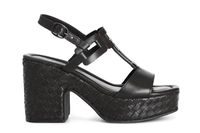 sandalias t en piel cuna tejida black 37