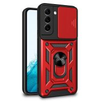 cool funda hard ring rojo para samsung galaxy s22 s901