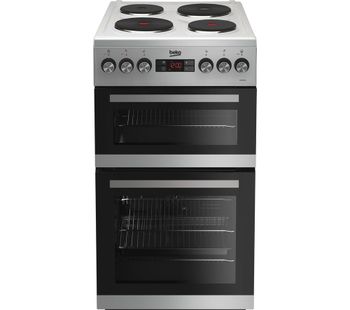BEKO KDV555AS 50 cm Electric Solid Plate Cooker - Silver, Silver