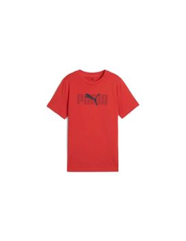 Camiseta Puma Essentials Logo Lab B,Rojo Infantil
