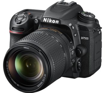 NIKON D7500 DSLR Camera with 18-40 mm f/3.5-5.6G ED VR Lens - Black, Black