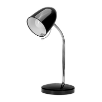 aigostar lampara de escritorio retro de metal flexo escritorio sin bombilla lampara de mesa compatible con led bombillas modelo e27 max 240v lampara lectura para leer trabajar estudiar negro