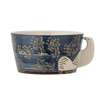 Cuenco de gres azul h7cm
