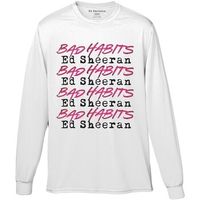 ed sheeran camiseta manga larga bad habits para hombre