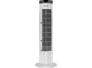 REACONDICIONADO Seminuevo Muy bueno Ventilador de torre - KOENIC KTF 725025, 50W, 3 Velocidades, Temporizador, Blanco