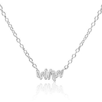 Cadena para mujer de plata 925 con circonita cúbica