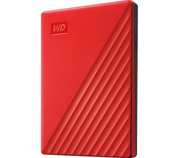 My Passport Portable Hard Drive - 2 TB, Red, Red