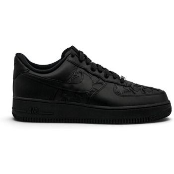 Nike Deportivas Moda Air Force 1 Low LV8 Triple Black Stars para mujer