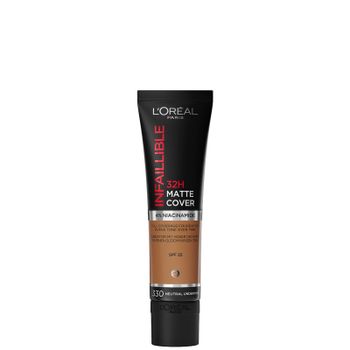 L'Oréal Paris Infallible 32hr Matte Cover Foundation 30ml (Various Shades) - 330 Hazelnut