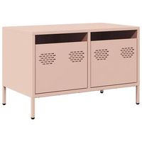 mueble para tv  mueble de salon  gabinete de tv acero laminado en frio rosa 68x39x435 cm