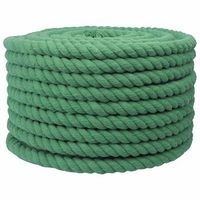 cuerda de algodon 16 mm 100 m verde 100 algodon vidaxl