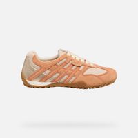 geox snake original mujer blanco lechosobeige rosado