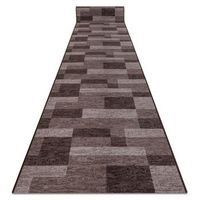 alfombra de pasillo con refuerzo de goma  icona marron 67cm 67x750 cm