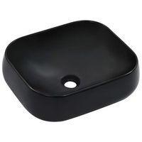 lavabo 445x395x145 cm ceramica negro vidaxl