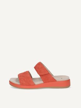 CAPRICE Mule, orange, made of Leather without heel, Size 39
