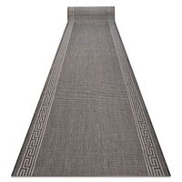 alfombra de pasillo sisal sion 20446 marco llave griega tejido plano  120x650 cm
