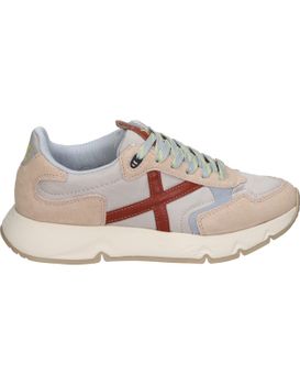Zapatillas Para Mujer Munich Mamba 03 4191003 Beige Y Granate 36