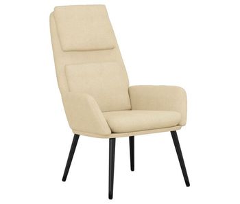 Vidaxl sillón de relax de tela color crema
