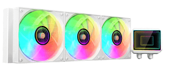 SISTEMA DE REFRIGERACION LIQUIDA MARS GAMING ML-TWO360W 3x120mm ARGB 600W TDP COLOR BLANCO