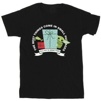Disney Camiseta manga larga The Mandalorian Galaxy's Greetings para niña