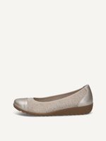 caprice ballerina white made of leather and synthetic size 41