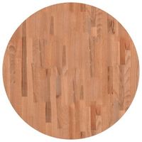 tablero redondo de madera maciza de haya o80x15cm vidaxl