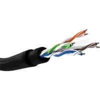 cable de red goobay 94398 cat6 uutp 100 m negro sin conectores