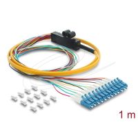cable delock 91050 1 m 12x lc pigtail fibra optica single mode