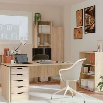 Pack Oficina Scaled Estilo Moderno Color Roble Cambrian