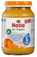 holle bio-organic potito calabaza y pollo 5m 190 gr