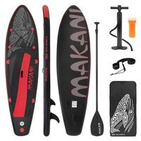 tabla de stand up paddle makani 320x82x15cm pvc negrorojo ecd germany