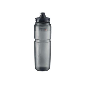 ELITE | Bidón De Ciclismo FLY TEX 950ml -transparente Ahumado - Bidón ELITE FLY TEX con textura para optimizar el agarre en todos los terrenos.     Material exprimible e inodoro, resultado de la