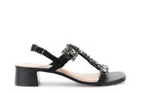 derby con cordones en piel perforada black 39