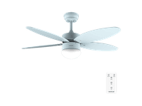 ventilador de techo - cecotec energysilence aero 4260 full sky 40w 42r con luz led 3 tonos mando temporizador 8h 6 velocidades y 5 aspas azul
