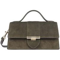 lancaster bolso de mano bolso de mano con solapa suede ily caqui para mujer