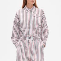 baum und pferdgarten bryce striped cotton-poplin shirt - eu 42uk 14