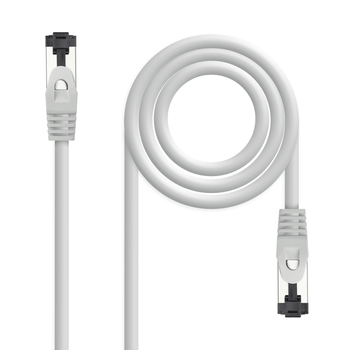 Nanocable Cable red Cat. 8.1 2GHZ SSTP Gris 1m