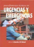 Procedimientos técnicos en urgencias y emergencias
