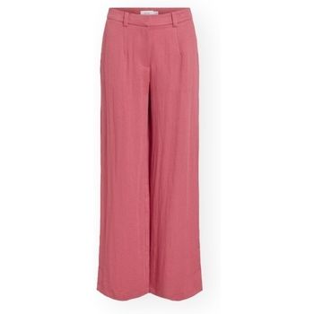 Vila Pantalón fluido Flea Trousers - Holly Berry para mujer
