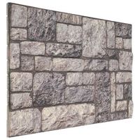 paneles de pared 10 uds 100 x 50 cm gris y blanco espuma eps vidaxl