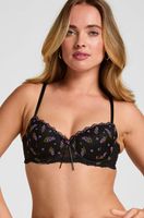 hunkemoller sujetador con aros preformado iris negro
