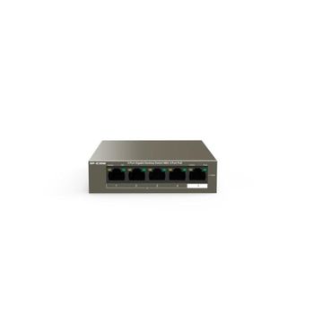 Switch IP-COM G1105P-4-63W 5 Puertos Gigabit 4 PoE 58W Carcasa Metálica Bronce